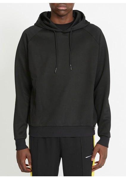 Kapüşon Yaka Siyah Erkek Sweatshirt UMA23118FE modelleri
