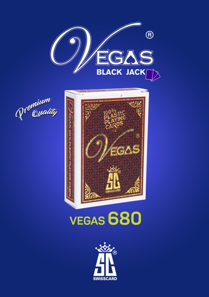 680 Plastik Oyun Kartı Kartı (Black Jack, 21, Var Var, Poker) Tek Deste