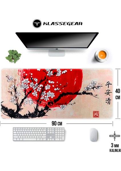 Pro 90x40 Cm Xxl Gaming Oyuncu Mouse pad MousePad Sakura