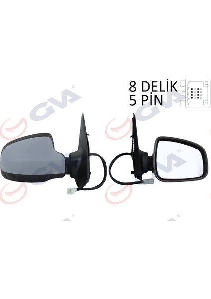 Dış Dikiz Aynası Sağ Sandero Stepway 12 Elektrikli Isıtmalı Astarlı Konveks Sensörsüz VM-6804EHPSR 963011787R