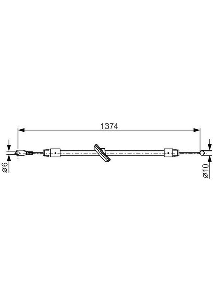 Fren Halatı Ön Dıngıl 3250MM Mercedes Sprınter 906 06 -Vw Crafter 06 A9064202885