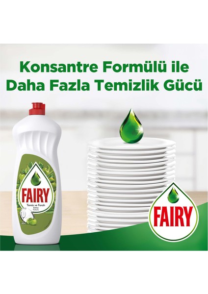 Temiz & Ferah Sıvı Bulaşık Deterjanı 650 ml Elma Kokulu