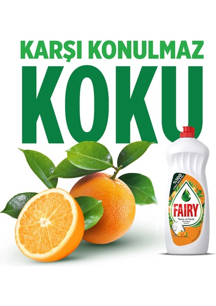 Temiz & Ferah Sıvı Bulaşık Deterjanı 650 ml Portakal Kokulu