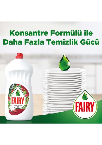 Temiz & Ferah Sıvı Bulaşık Deterjanı 1500 ml Nar Kokulu