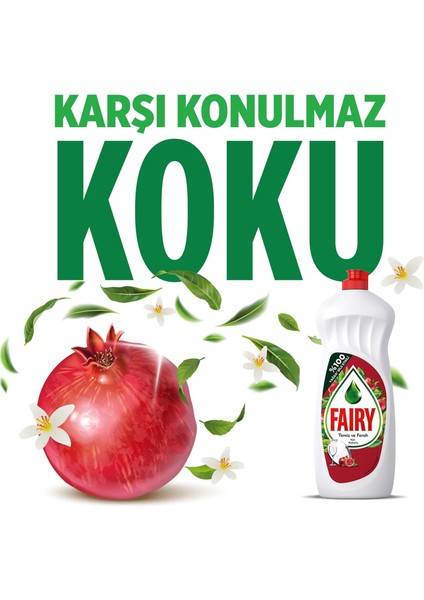 Temiz & Ferah Sıvı Bulaşık Deterjanı 1500 ml Nar Kokulu