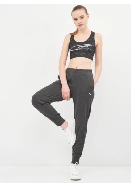 Kadın Koyu Gri Essential Sweatpants Günlük Stil Eşofman Altı