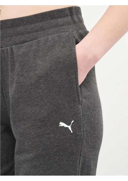 Kadın Koyu Gri Essential Sweatpants Günlük Stil Eşofman Altı indirimleri