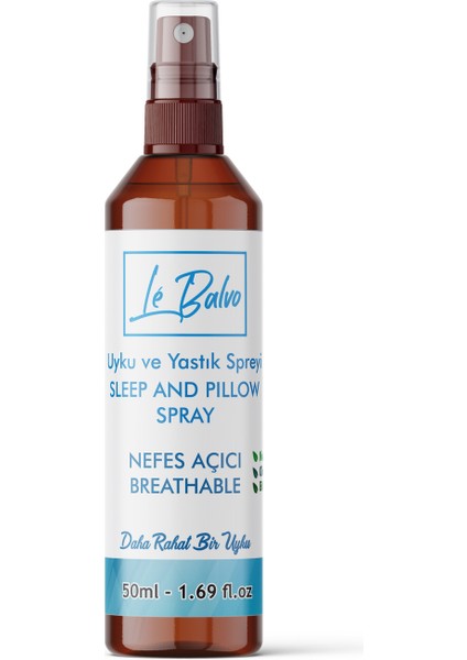 Le Balvo Nefes Açmaya Yardımcı Uyku ve Yastık Spreyi ( Lavender Sleep And Pıllow Spray) 50 ml