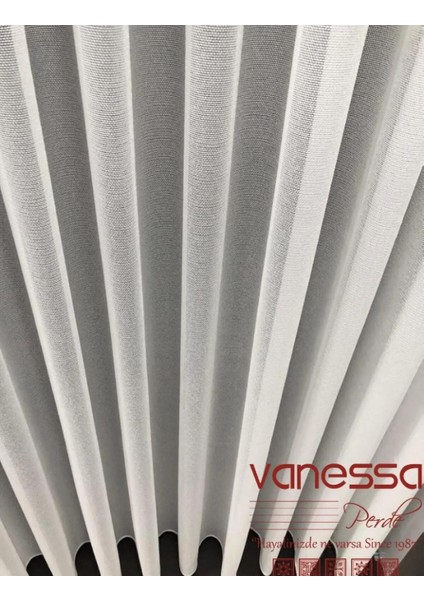 Zikzak Desen Tül Salon ve Yatak Odası Tül Perde Modern Ütü Istemez 1/2,5 Sık Pileli Etek Kurşunlu 2056 indirimleri