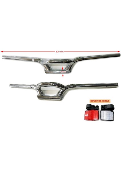 Mtb Bisiklet Gidon Nikel