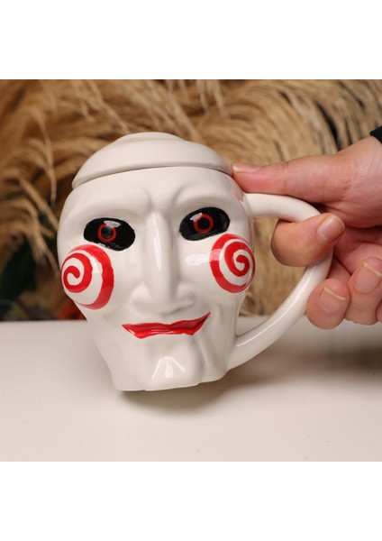 Saw 3D Seramik Kupa Bardak Kapaklı fiyatları