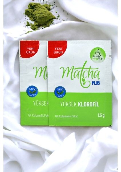 Matcha Plus Yüksek Kalite Saf Matcha Çayı (30 x 1.5Gr)