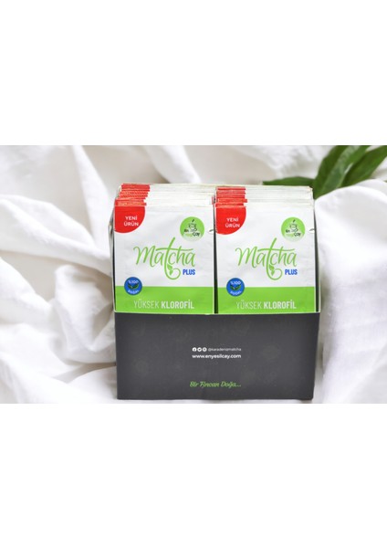 Matcha Plus Yüksek Kalite Saf Matcha Çayı (30 x 1.5Gr)