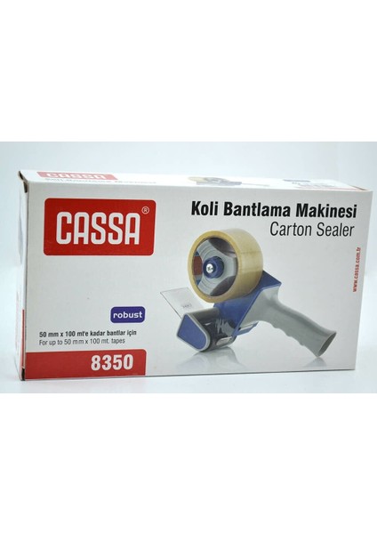 Cassa 8350 Koli Bant Makinası 50 x 100 mt Robust Koli Bant Makinası