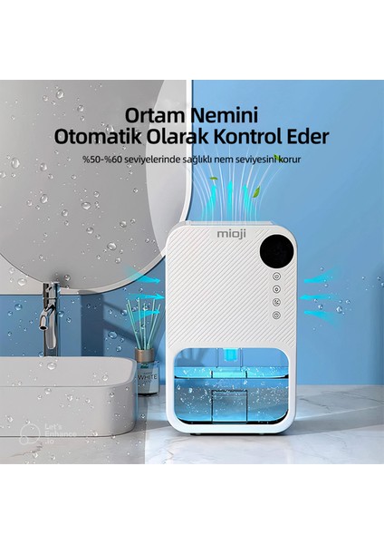 Mio 30NEC 1100ml Hava İyileştirici ve Ev Tipi Nem Alma Cihazı - Beyaz