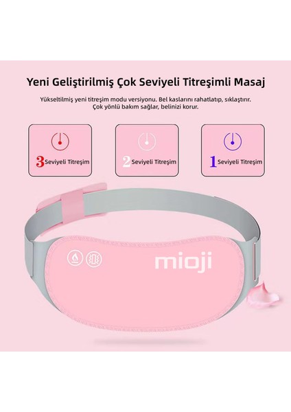 Mio 7X Regl Kemeri Bel ve Karın Isıtıcı Titreşimli Karın Masaj Aleti