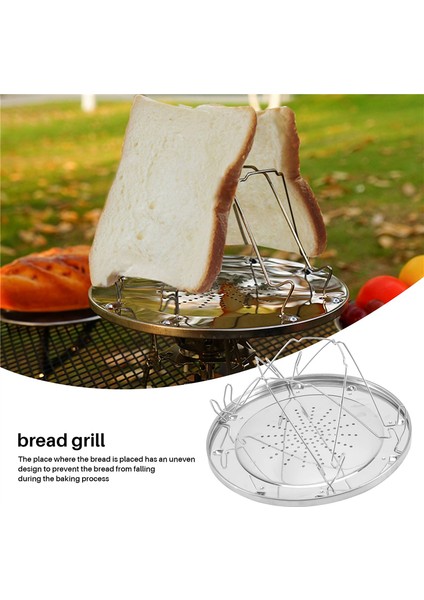 Ξ Ny Ue Zhang Dilim Kamp Ekmek Tost Tepsisi Gaz Sobaları Ocak Barbekü Kamp Tost Makinesi Rafı (Yurt Dışından)