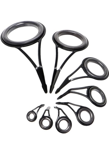Ξ Ny Ue Zhang 8 Adet/takım Olta Kılavuzları Ucu Balık 5-18MM Dia Kutup Tamir Kiti Hattı Yüzükler Gözler Seti Yüzükler Çerçeve (Yurt Dışından)