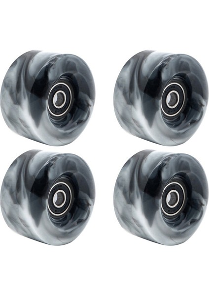 Ξ Ny Ue Zhang Çift Sıralı Paten ve Kaykay Için Rulmanlı 4 Adet Paten Tekerleği 32MM x 58MM 82A, Siyah (Yurt Dışından)