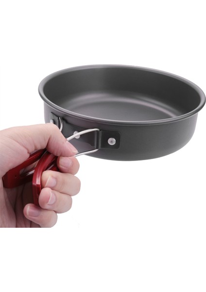 Ξ Ny Ue Zhang Kamp Kızartma Tavası Açık Kamp Taşınabilir Yapışmaz Pişirme Piknik Yürüyüş Tencere Mutfak Eşyası Kızartma Tavası (Yurt Dışından)