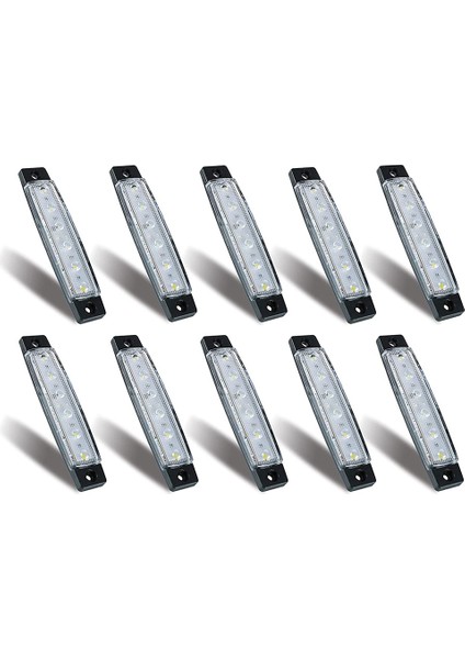 Ξ Ny Ue Zhang 10 Adet Tekne Işıkları, 12V 24V Su Geçirmez Tekne Iç Navigasyon Şerit Işık Güverte Kıç Yatırması Adım Kokpit Aydınlatması, E (Yurt Dışından)