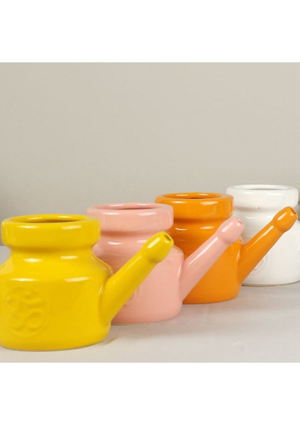 Ξ Ny Ue Zhang 350 ml Seramik Neti Pot Burun Temizleme Pot Dayanıklı Sızdırmaz Borulu Pot Burun Durulama Burun Yıkama Erkekler Kadınlar, Mavi (Yurt Dışından) indirimleri