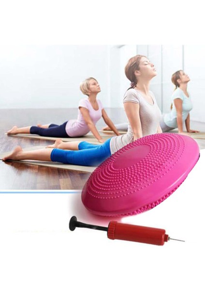 Ξ Ny Ue Zhang Yoga Topları Masaj Yastığı Şişme Denge Yastığı Disk Mat Fitness Egzersiz Eğitim Topu Rehabilitasyon Pedi Mavi (Yurt Dışından)