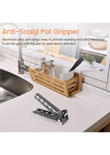 Ξ Ny Ue Zhang Pot Tava Kase Tutucu Dış Mekan Kolu Tutucu Klip Kamp Tencere Kolu Tutucu Klip Kelepçeleri Gri (Yurt Dışından) modelleri