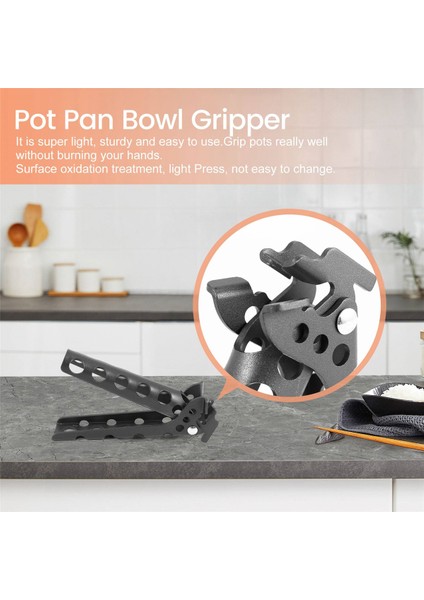 Ξ Ny Ue Zhang Pot Tava Kase Tutucu Dış Mekan Kolu Tutucu Klip Kamp Tencere Kolu Tutucu Klip Kelepçeleri Gri (Yurt Dışından) fırsatları