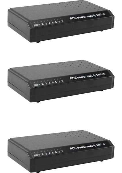 Ξ Ny Ue Zhang 3x 8 Port 6+2 Poe Anahtar Enjektör RJ45 Ethernet Üzerinden Güç Adaptörü Olmadan Aile Ağı Sistemi 10/100M (Yurt Dışından)