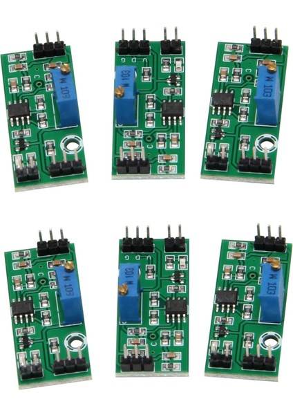 Ξ Ny Ue Zhang 6 Adet LM393 3.5-24V Gerilim Karşılaştırıcı Modülü LED Göstergesi ile Yüksek Seviye Çıkış Analog Karşılaştırıcı Kontrolü (Yurt Dışından)