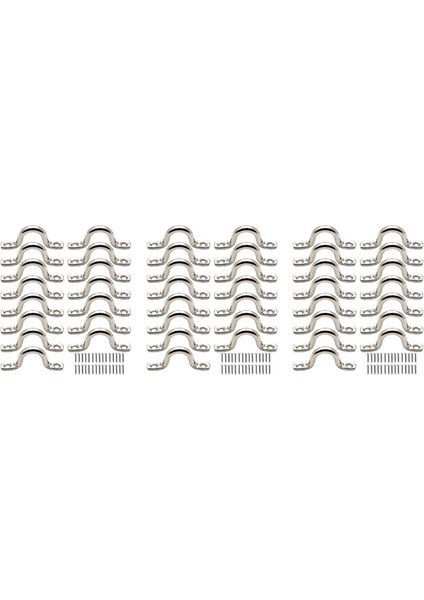 Ξ Ny Ue Zhang 45 Adet Paslanmaz Çelik Levha Göz Plakaları Tavan Kancası Kayık Göz Plakası Kayık Pedi Kayık Kano, Kayık Kano Arma (Yurt Dışından)