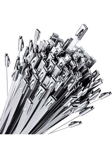 Ξ Ny Ue Zhang 200 Adet Zincir Bağlantı Çit Bağları, Çok Kendinden Kilitlemeli Paslanmaz Çelik Fermuarlı Bağları Açık Bahçe Çiftliği Evcil Hayvan Kafesleri Çit (Yurt Dışından) fiyatları