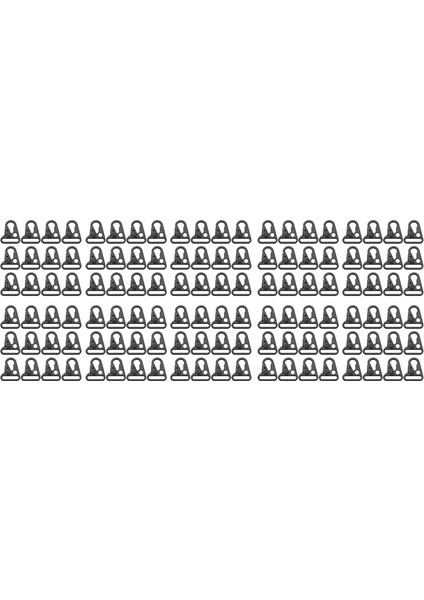 Ξ Ny Ue Zhang 120 Parça Büyütülmüş Ağız Klipsi Sling Toka Olecranon Kanca Anahtarlık Yapış Kancalar Açık Çanta Siyah Renk (Yurt Dışından)