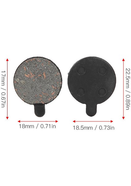 Ξ Ny Ue Zhang 36 Çift Scooter Disk Fren Balatası Yarı Metal Ped M365PRO Elektrikli Scooter Yedek Parçaları (Yurt Dışından)