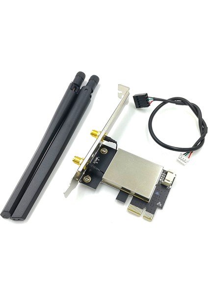 Ξ Ny Ue Zhang 2x Ngff M2 Kablosuz Kart Pcı-E Pcie Masaüstü Bluetooth Dönüştürücü Adaptör ile AX200 9260AC Için 4 Ac Anten (Yurt Dışından) fiyatları