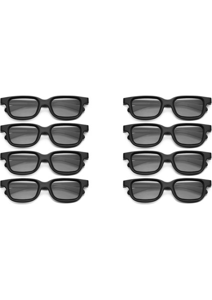 Ξ Ny Ue Zhang 3D Tv Için 8 Adet Polarize Pasif 3D Gözlük 3D Oyun ve Tv Çerçevesi Için Gerçek 3D Sinemalar (Yurt Dışından)