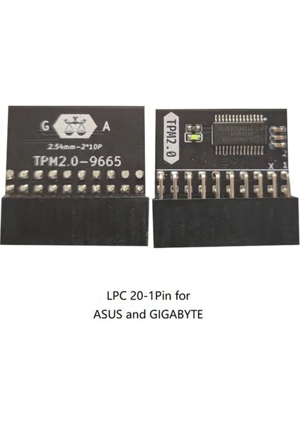 Ξ Ny Ue Zhang -L .0/ -Tpm2.0 Uyumlu Güven Platformu Modülü Için 2x Lpc 20PIN Koruma Modülü 20-Pin 20-1 L2P7 (Yurt Dışından)