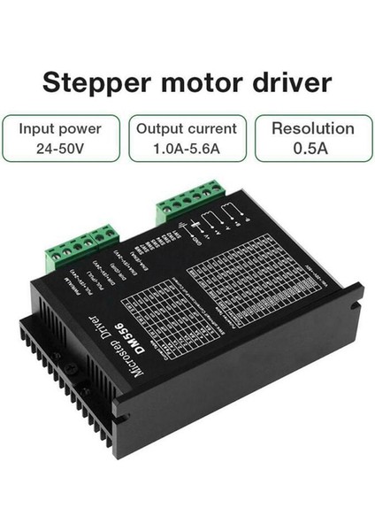 Ξ Ny Ue Zhang 4x Dijital Step Sürücü, DM556 Motor Sürücüsü Nema 23, Nema 24 ve NEMA34 Step Motorlara Uygundur (Yurt Dışından)