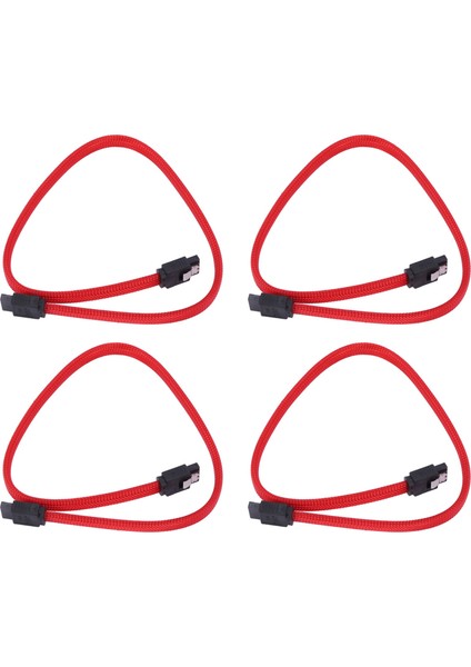 Ξ Ny Ue Zhang 4 Adet 50CM Sata 3.0 Iıı Sata3 7pin Veri Kablosu 6 Gb/s SSD Kabloları HDD Sabit Disk Veri Kablosu Naylon Kollu (Kırmızı) (Yurt Dışından) fiyatları