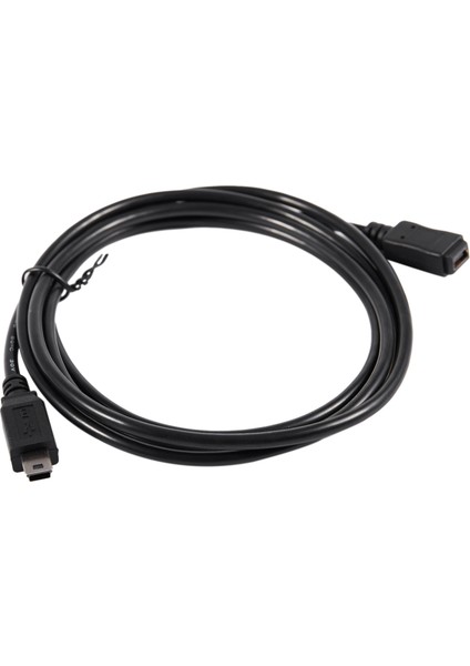 Ξ Ny Ue Zhang 2 Adet 1.5 M Mini USB B 5pin Erkek Kadın Uzatma Kablosu Kablosu Adaptörü Siyah (Yurt Dışından)