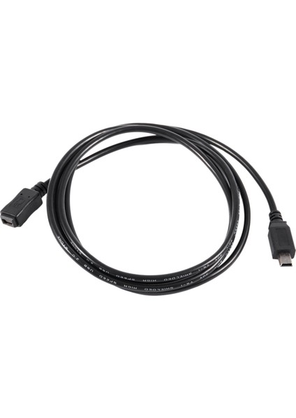 Ξ Ny Ue Zhang 2 Adet 1.5 M Mini USB B 5pin Erkek Kadın Uzatma Kablosu Kablosu Adaptörü Siyah (Yurt Dışından)