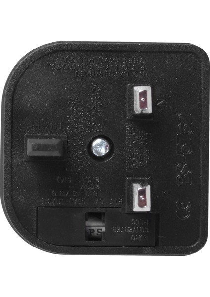 Ξ Ny Ue Zhang 4x Euro 2 Pin'den 3 Pin'e Dönüştürücü Fiş Adaptörü Siyah (Yurt Dışından)