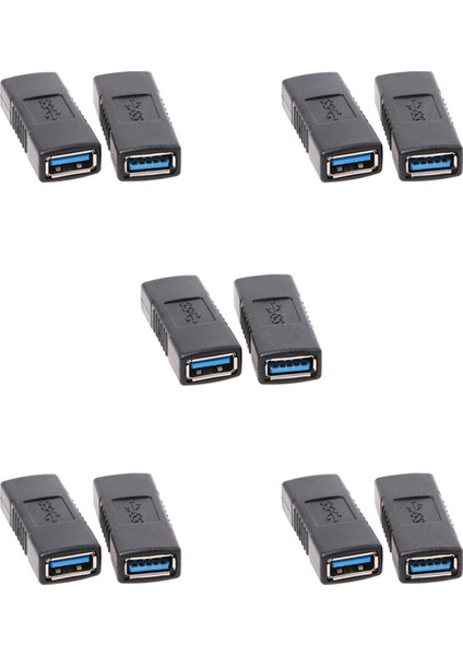 Ξ Ny Ue Zhang 10 Adet USB 3.0 Tip A Dişi Adaptör Çoğaltıcı Cinsiyet Değiştirici Konnektör (Yurt Dışından)