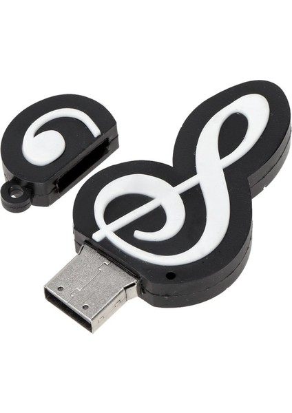 Ξ Ny Ue Zhang 2x USB 2.0 Sopa Sevimli Karikatür Memory Stick Müzik Notları Sembolü USB 2.0 Bellek Harici USB Flash Sürücü Memory Stick 16 GB (Yurt Dışından)