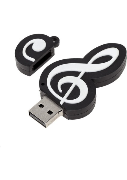 Ξ Ny Ue Zhang 2x USB 2.0 Sopa Sevimli Karikatür Memory Stick Müzik Notları Sembolü USB 2.0 Bellek Harici USB Flash Sürücü Memory Stick 16 GB (Yurt Dışından)