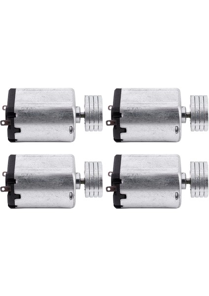 Ξ Ny Ue Zhang 4x DC1.5V-9V 0.08A 3200RPM Çıkış Hızı Mikro Titreşimli Motor, 18X15X12MM Gümüş (Yurt Dışından)