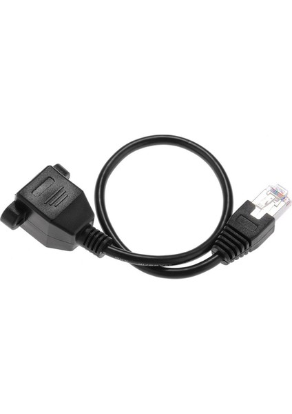 Ξ Ny Ue Zhang 2x, 1ft RJ45 Erkek - Dişi Vidalı Panel Montajlı Ethernet Lan Ağ Uzatma Kablosu (Yurt Dışından) fırsatları