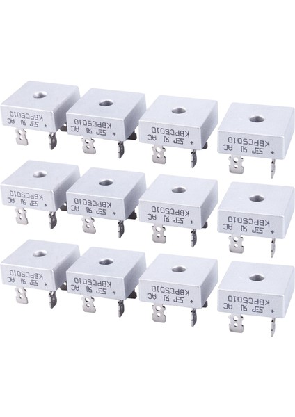 Ξ Ny Ue Zhang 12X 50A 1000V Metal Kasa Tek Fazlı Diyot Köprü Doğrultucu KBPC5010 (Yurt Dışından)