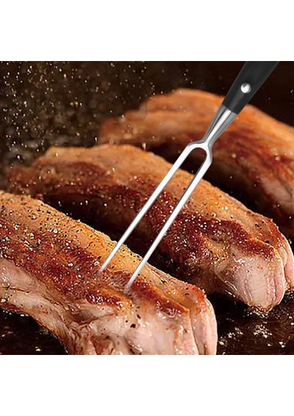 Ξ Ny Ue Zhang Açık Hava Barbekü Çatalı Paslanmaz Çelik Barbekü Et Çatalı Barbekü Izgara Araçları Kavurma Balık Çatalı Haşlanmış Et Çatalı Biftek Çatalı Barbekü Pişirme-Siyah (Yurt Dışından) modelleri